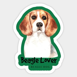 beagle lover hand drawn Sticker